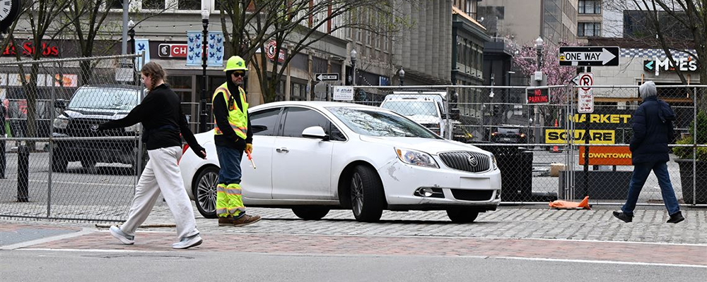 Construction happening at Market Square