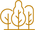 Icon with trees
